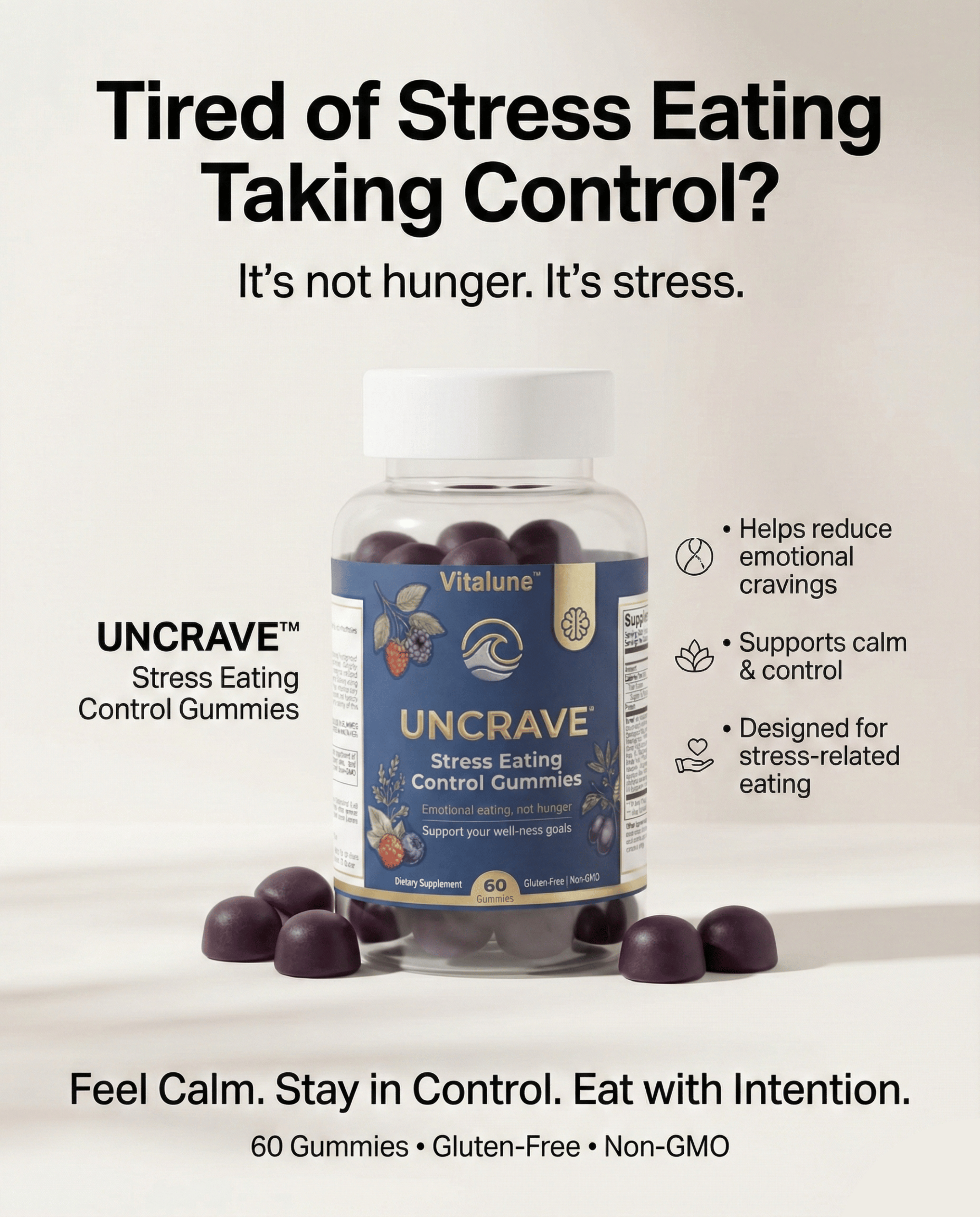 UNCRAVE™️ Stress Eating Control Gummies