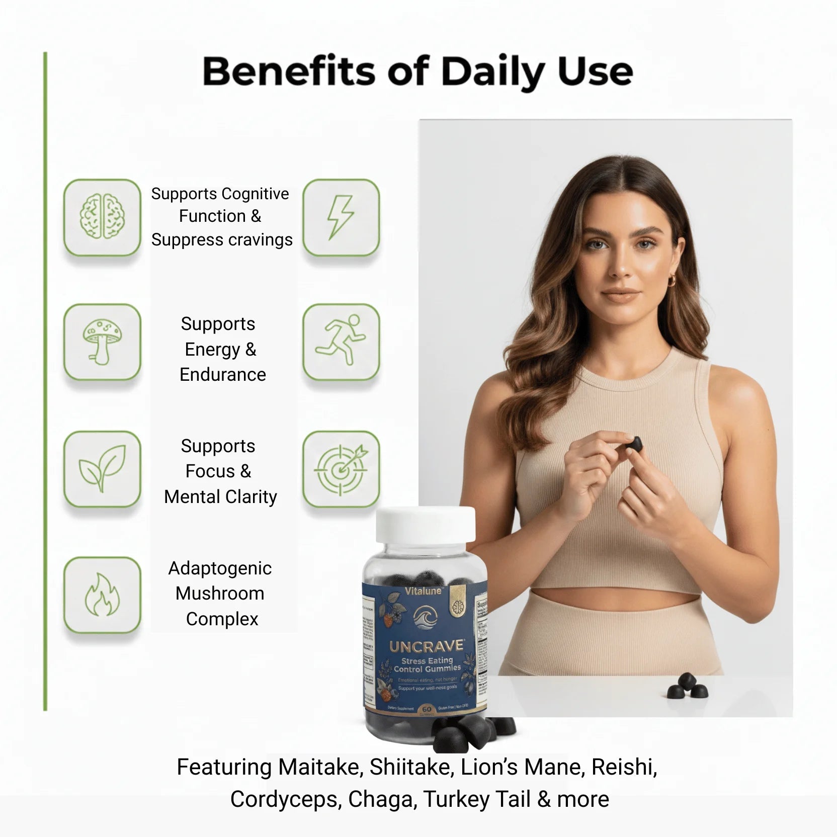 UNCRAVE™️ Stress Eating Control Gummies - Vitalune Health