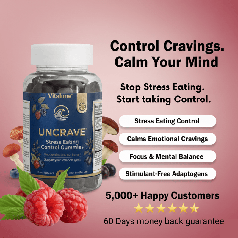 UNCRAVE™️ Stress Eating Control Gummies - Vitalune Health